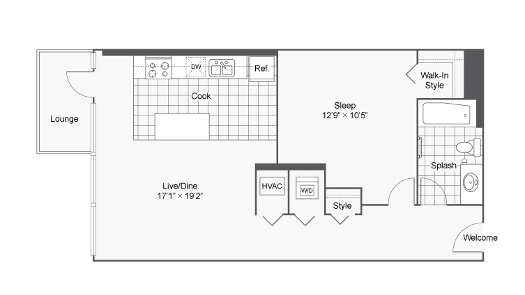 Unit 0702L floor plan