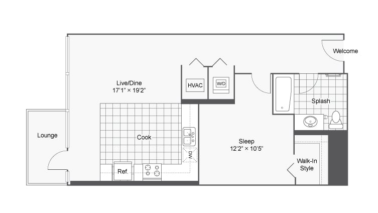 Unit 0203L floor plan