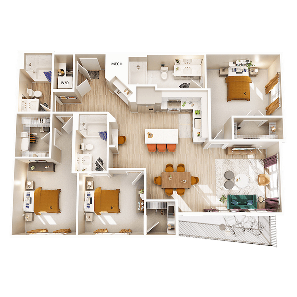 C1A-HC floor plan
