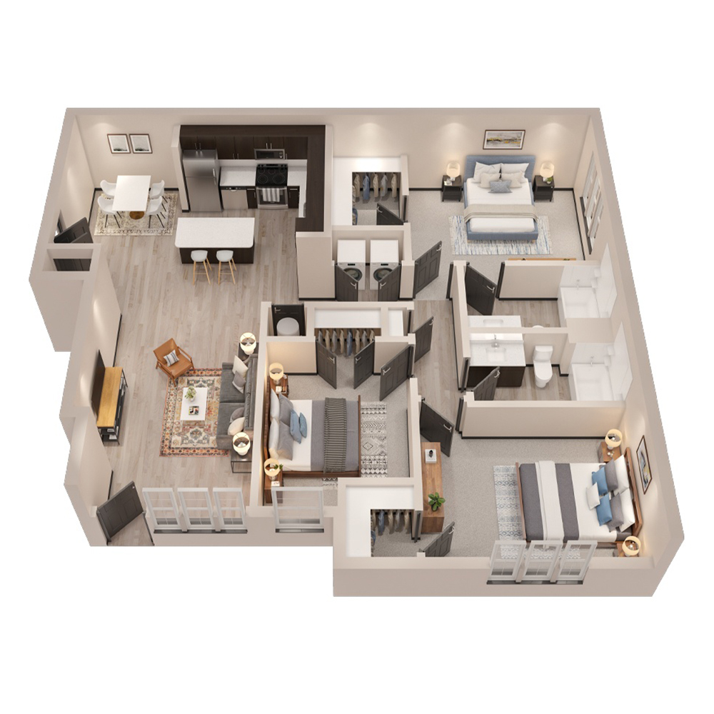 C1 - Lower floor plan