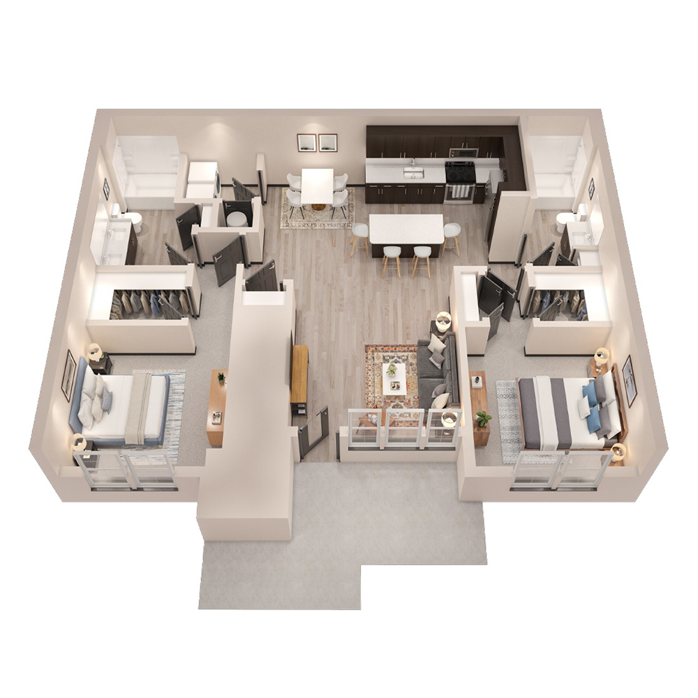 B2 - Lower floor plan