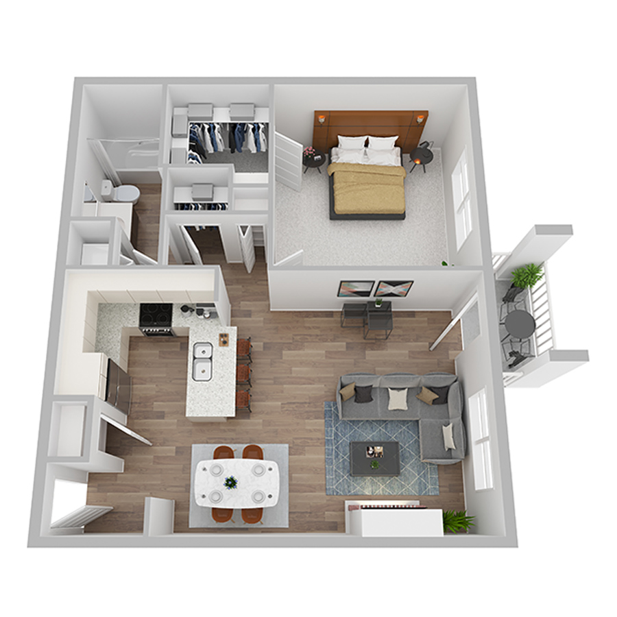 1.a floor plan