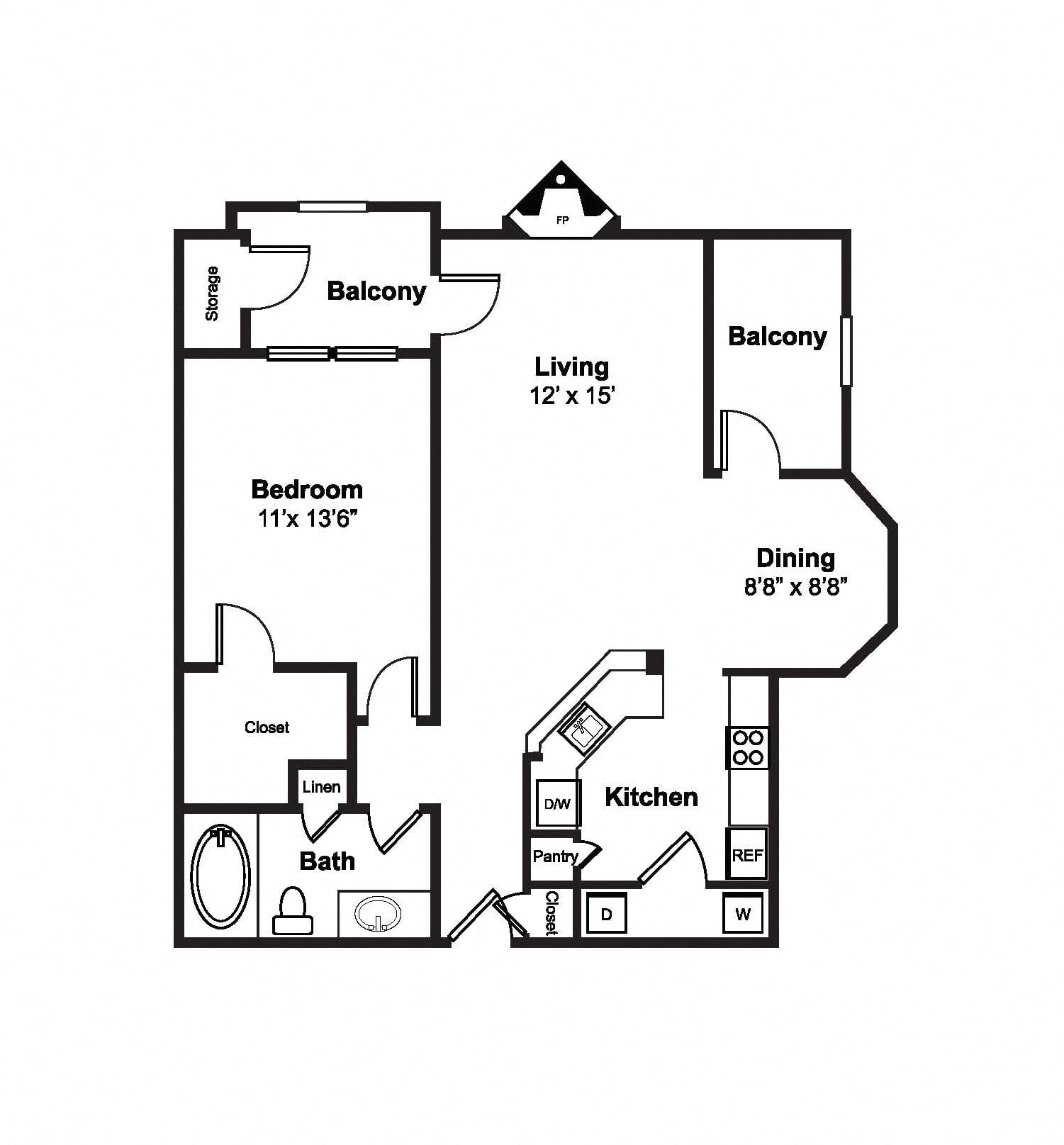 A6 floor plan