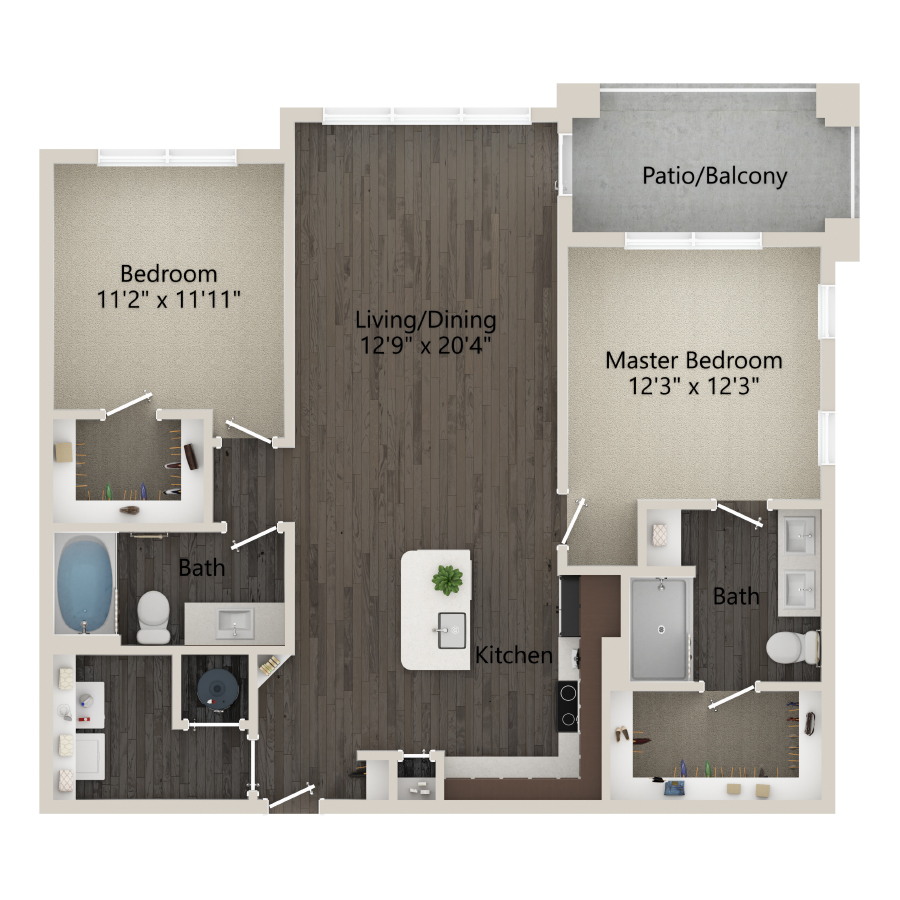 B2C floor plan