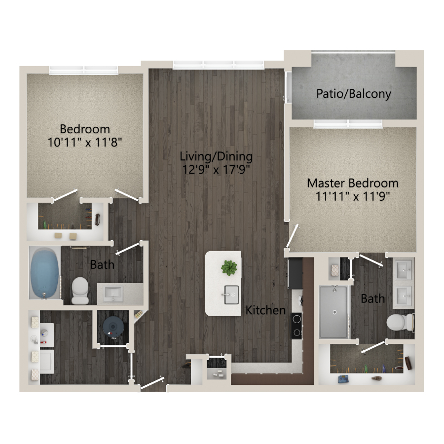 B2A floor plan