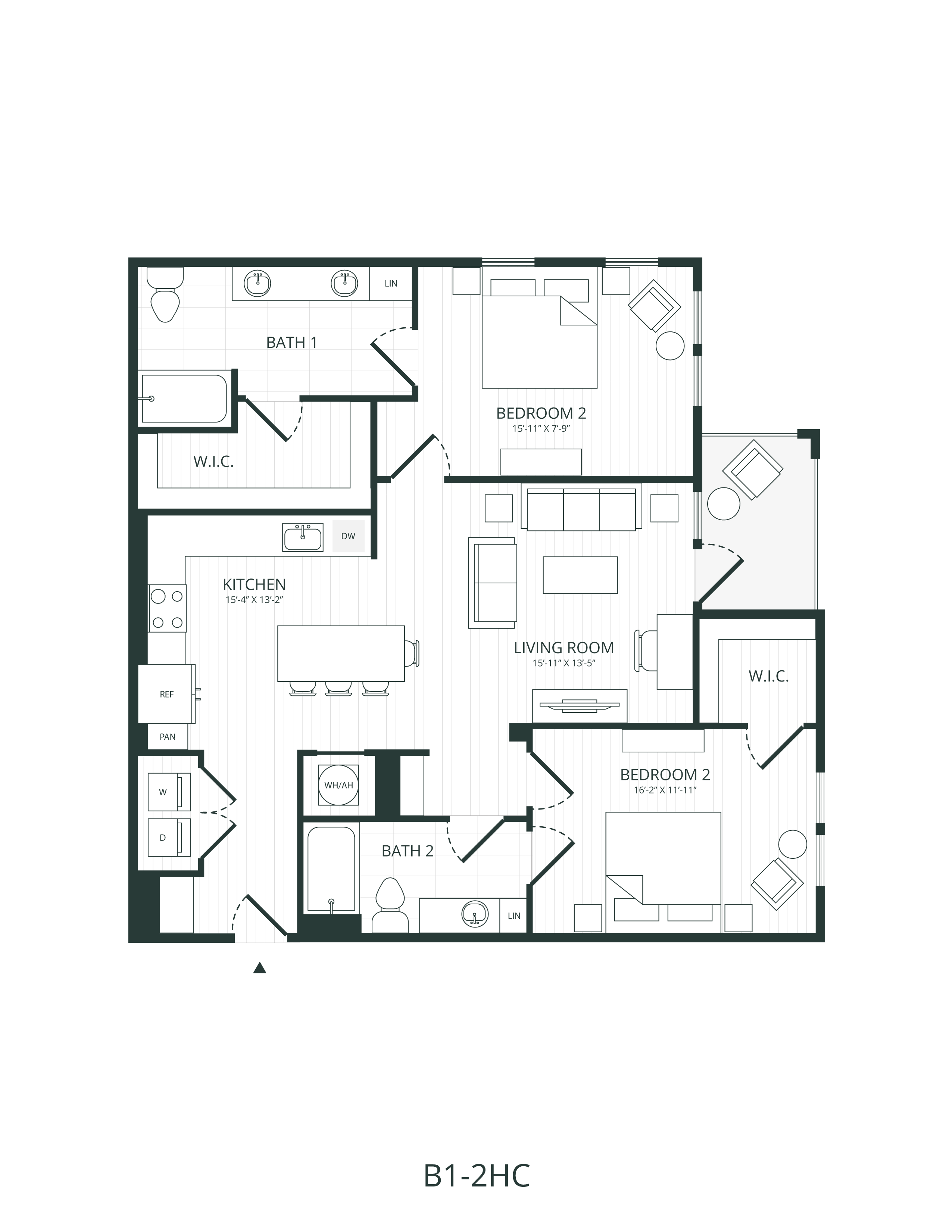 B1.2-HC floor plan