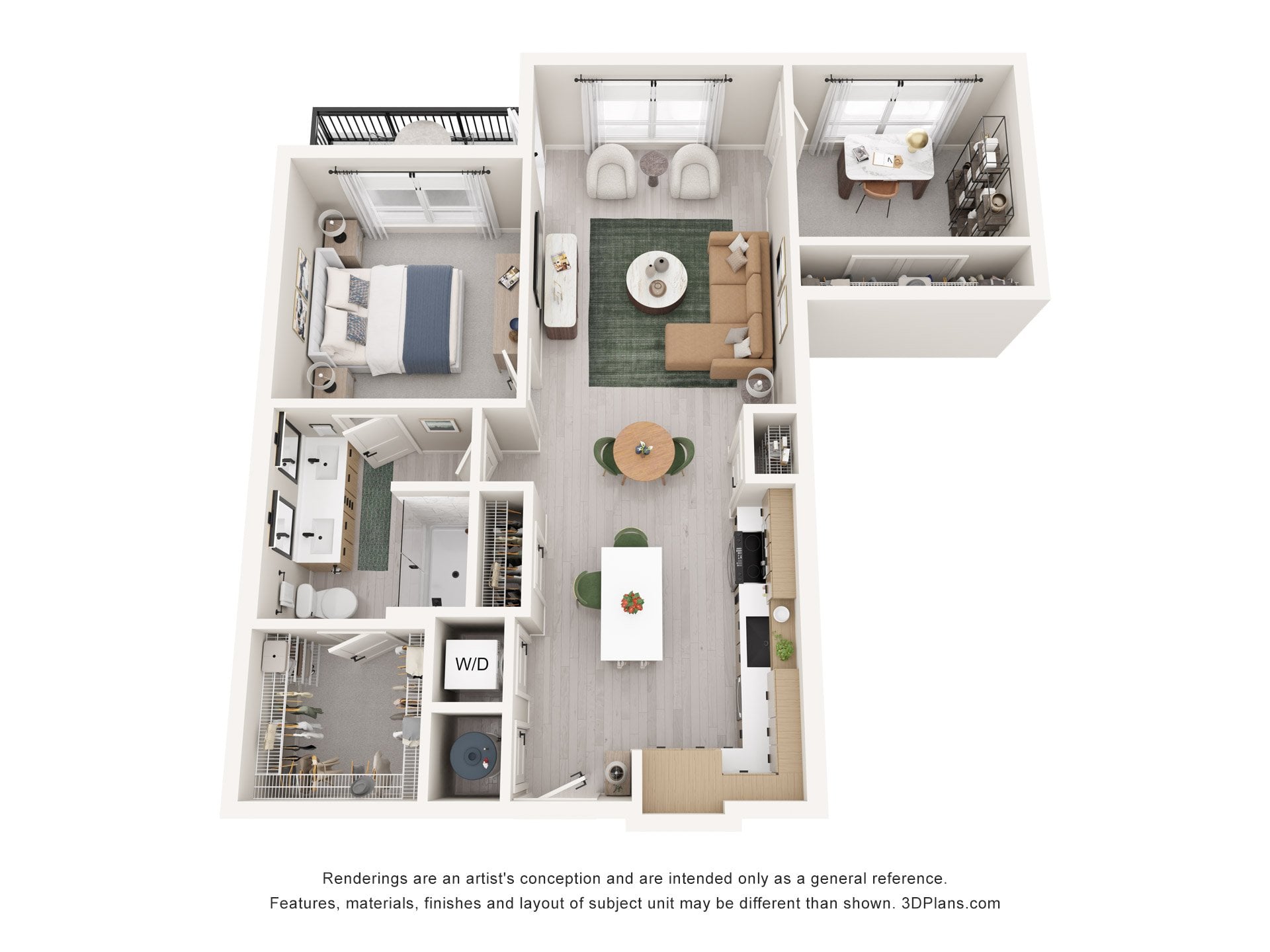 A4 Den floor plan