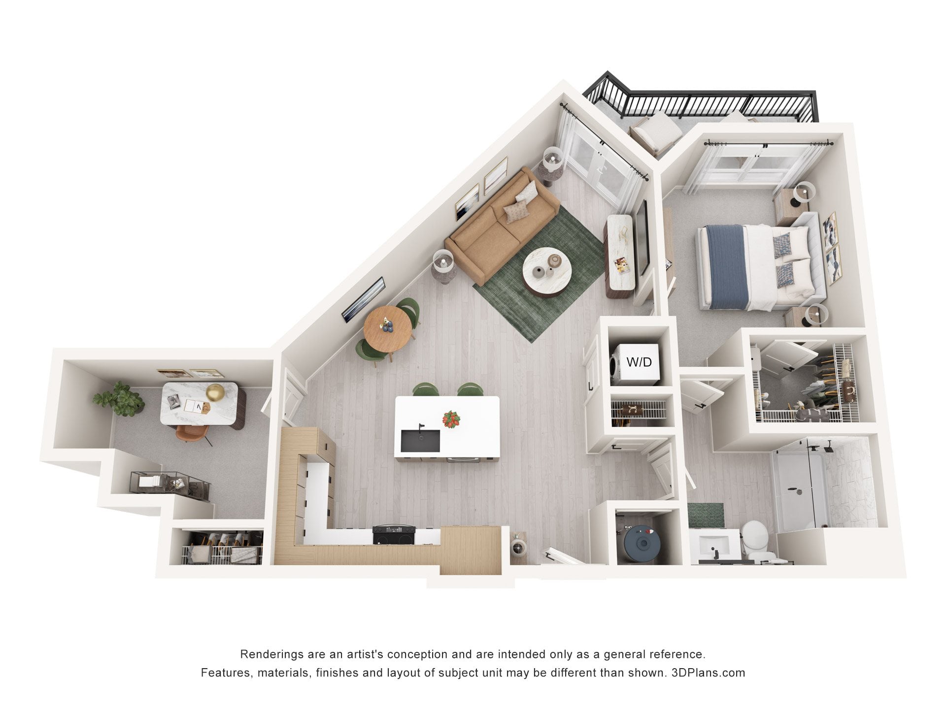 A6 Den floor plan