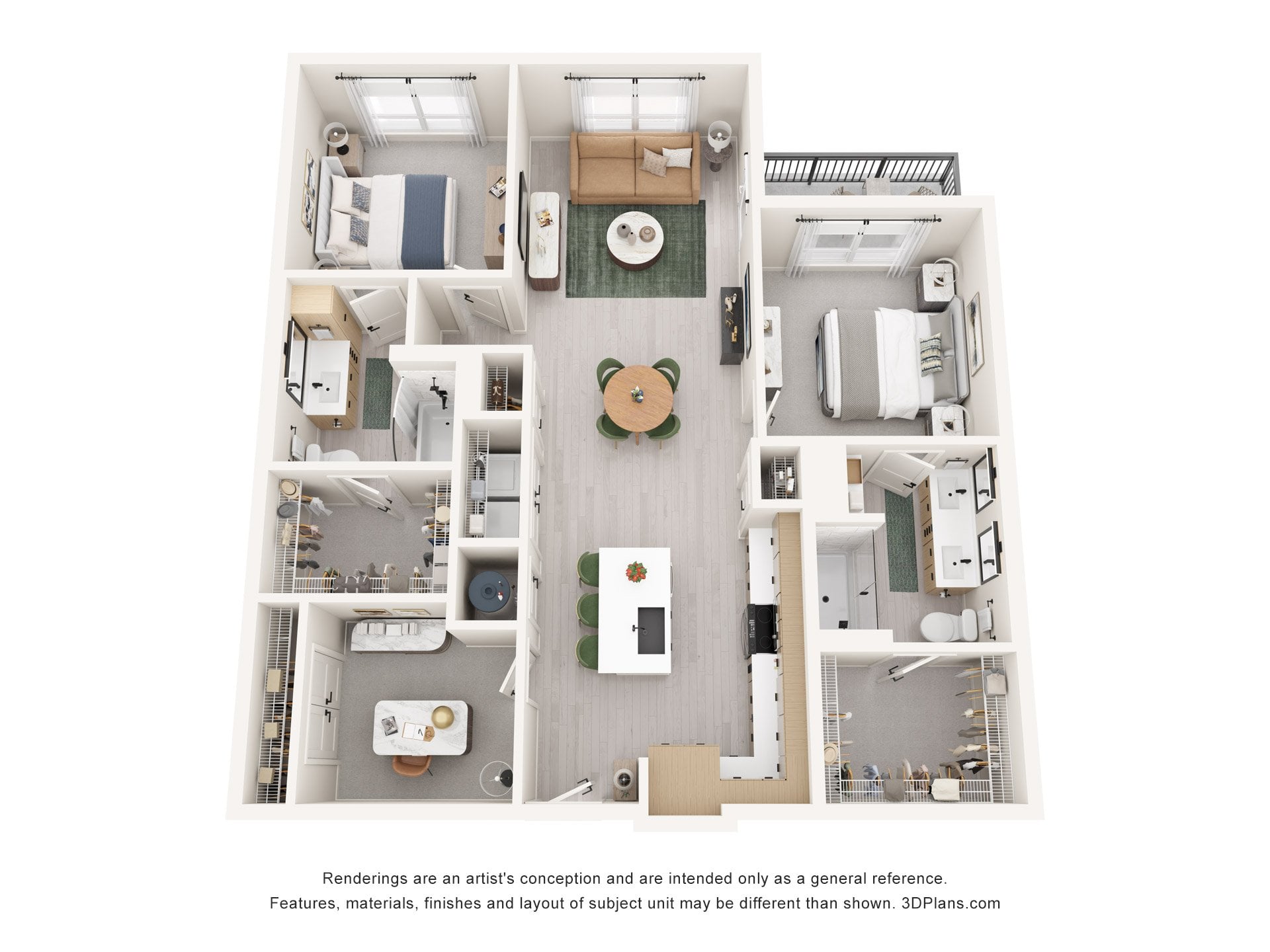 B4 Den floor plan