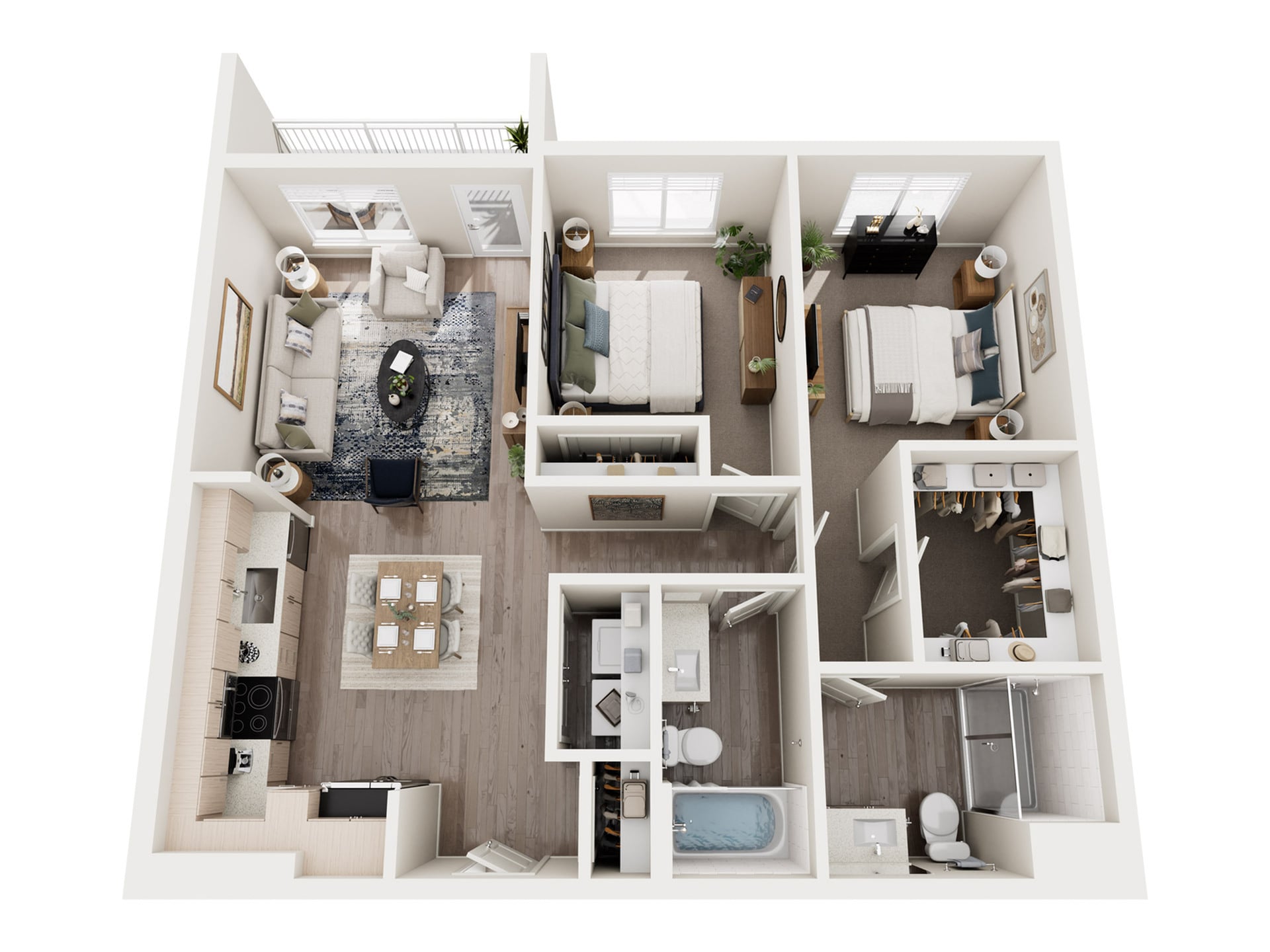 B1B floor plan