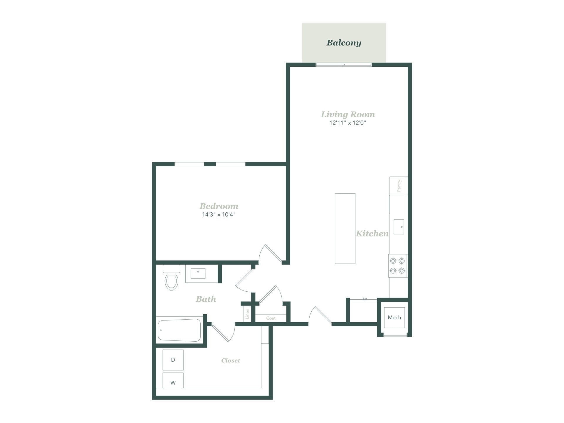 1C floor plan