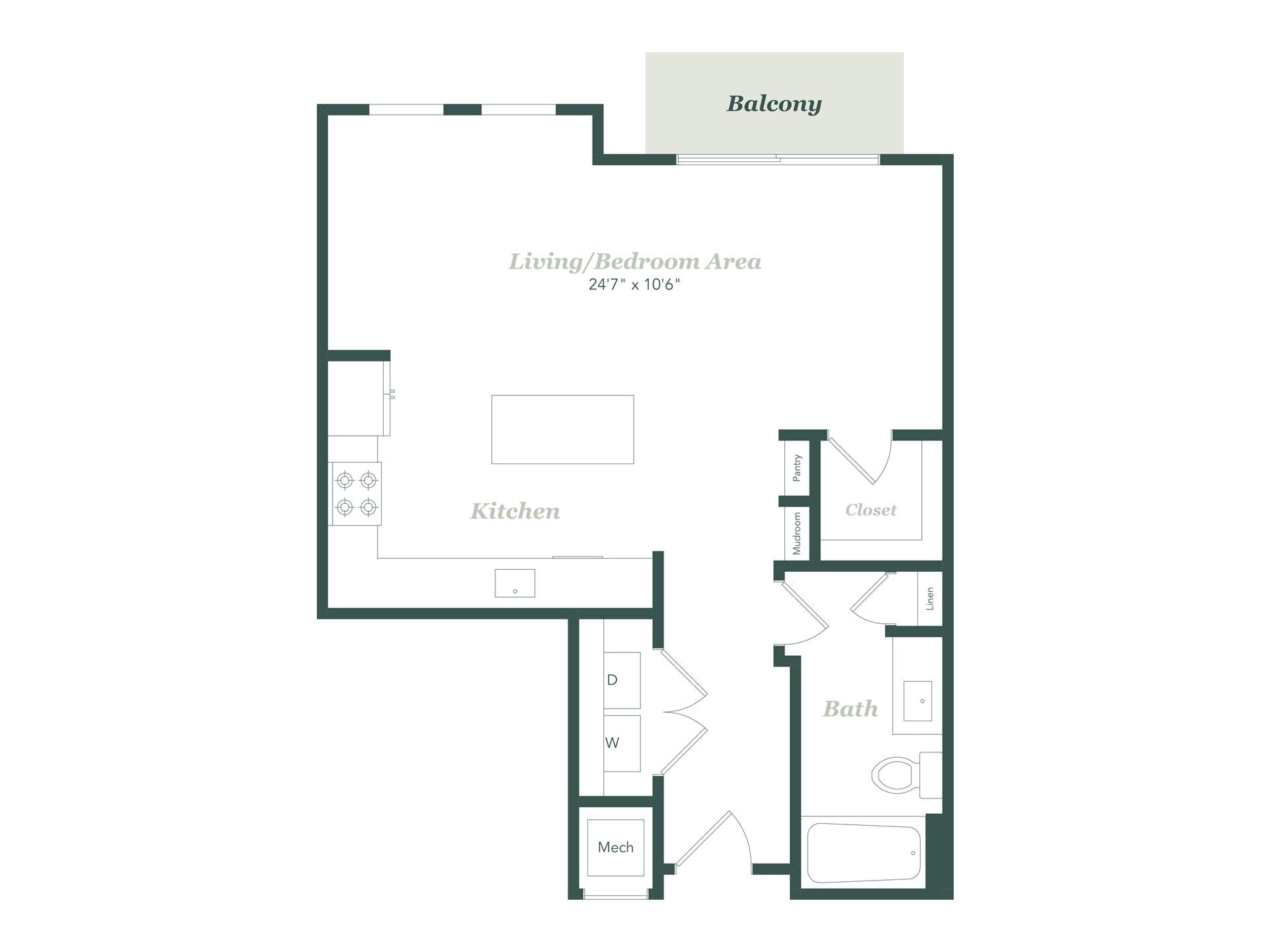 E1 floor plan