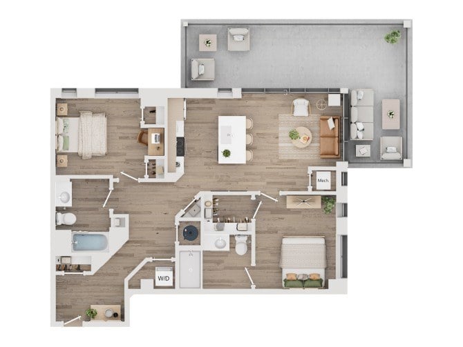 L floor plan