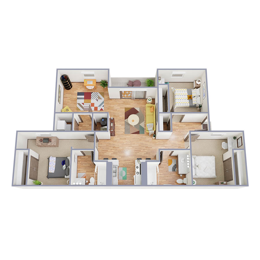 C1 - 3x2 floor plan