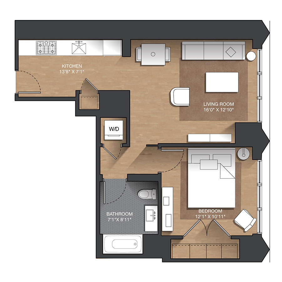J - 1B floor plan