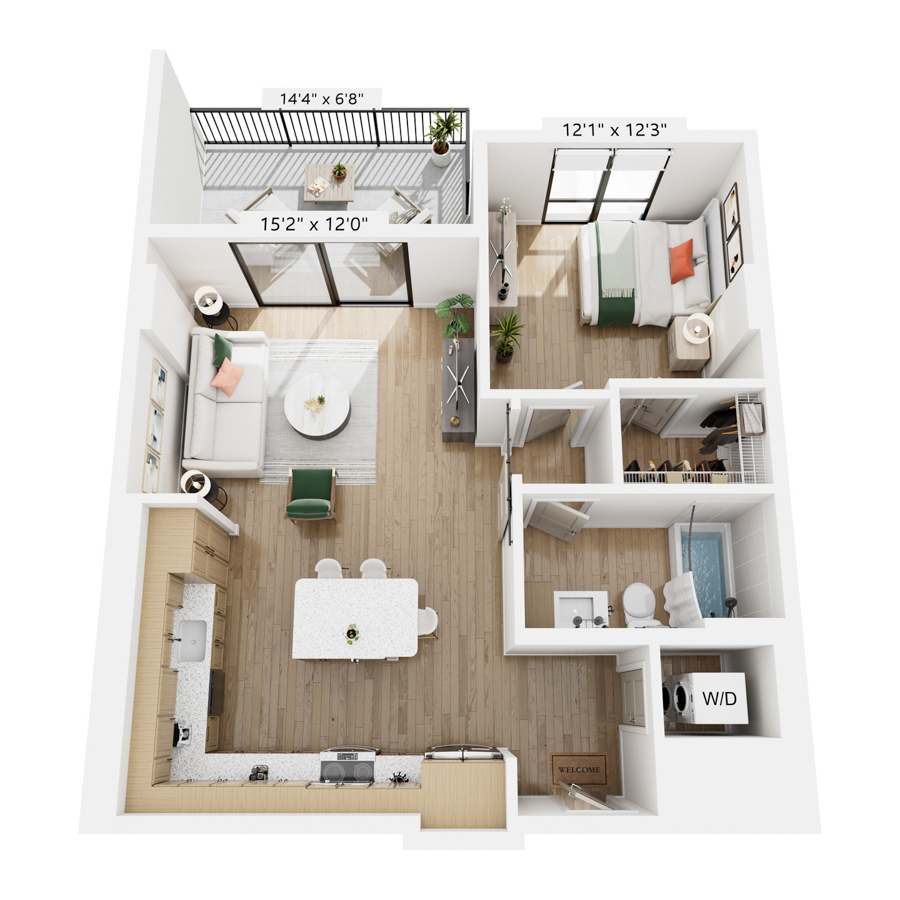 A2 floor plan
