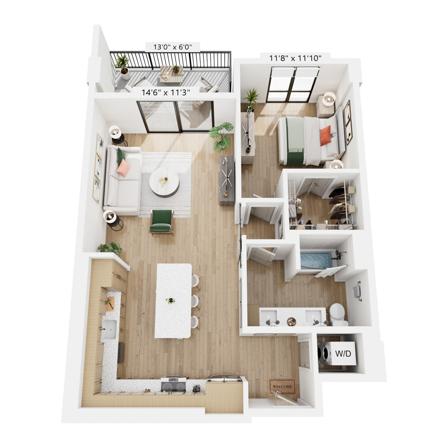 A6 floor plan