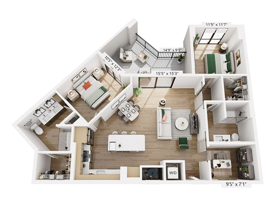 B2.1 floor plan