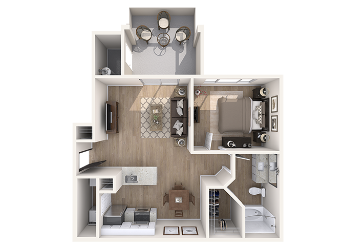 Palo Verde Renovated floor plan