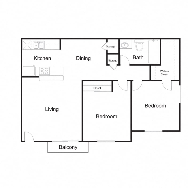 Plan B | 2x1 floor plan