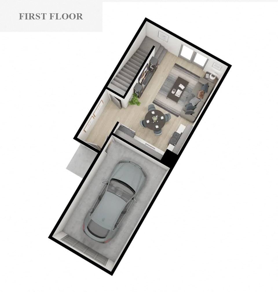 Sequoia 2-Bed w/Unfinished Basement floor plan