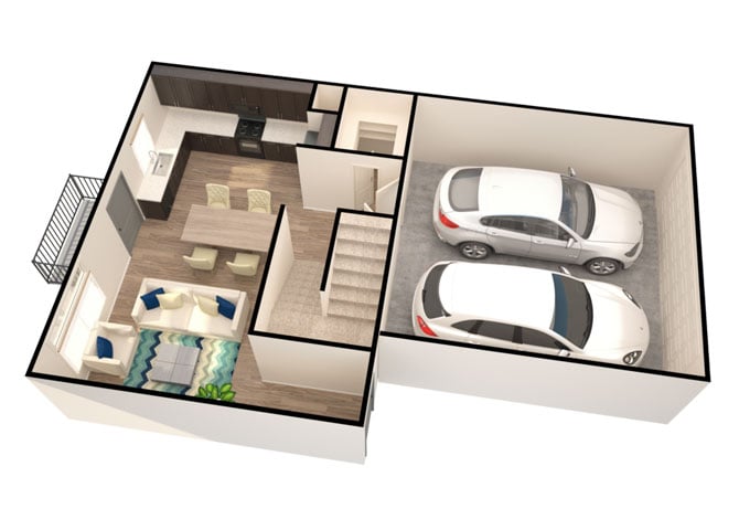 Yellowstone 3-Bed w/Unfinished Basement floor plan