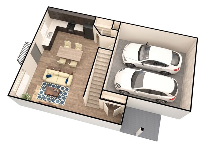 Timberline 4-Bed w/Finished Basement floor plan