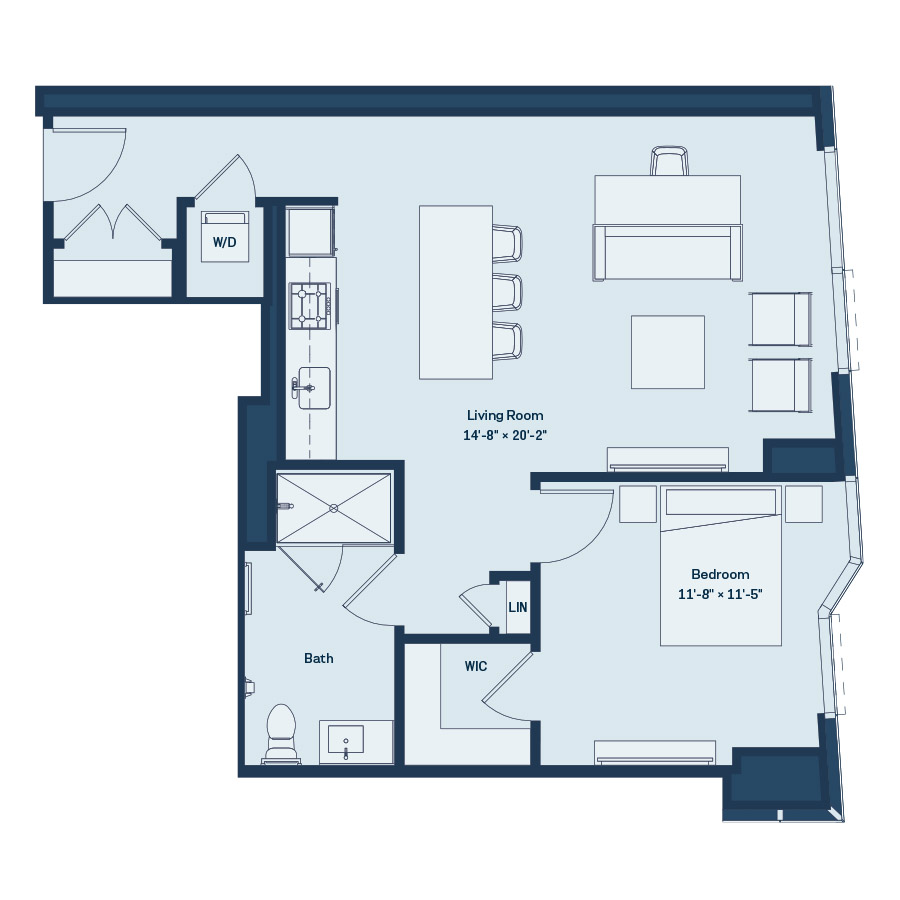 Unit 0407 floor plan