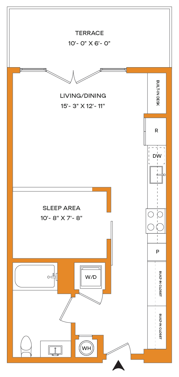 Studio-S5-T Mason floor plan