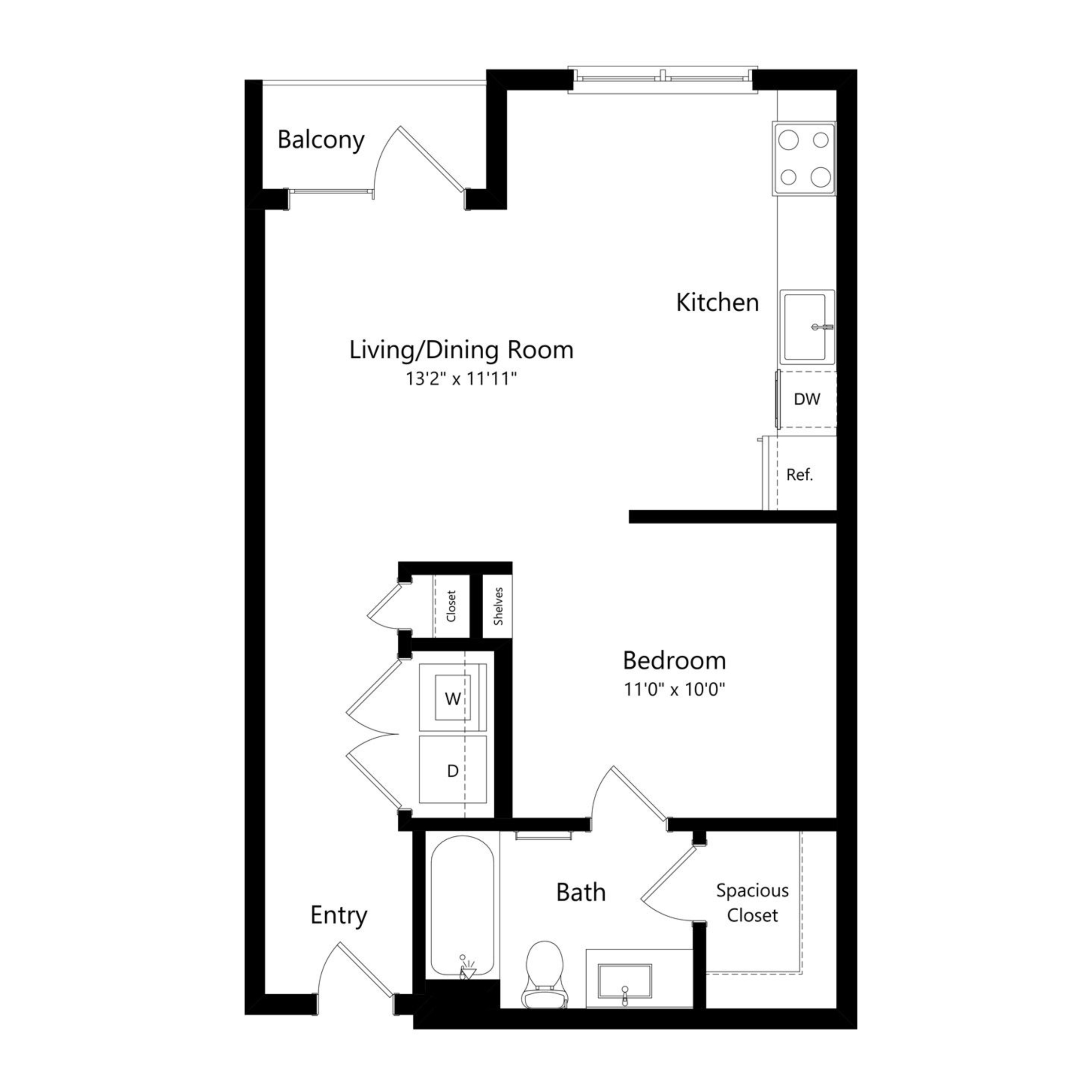 E1 floor plan