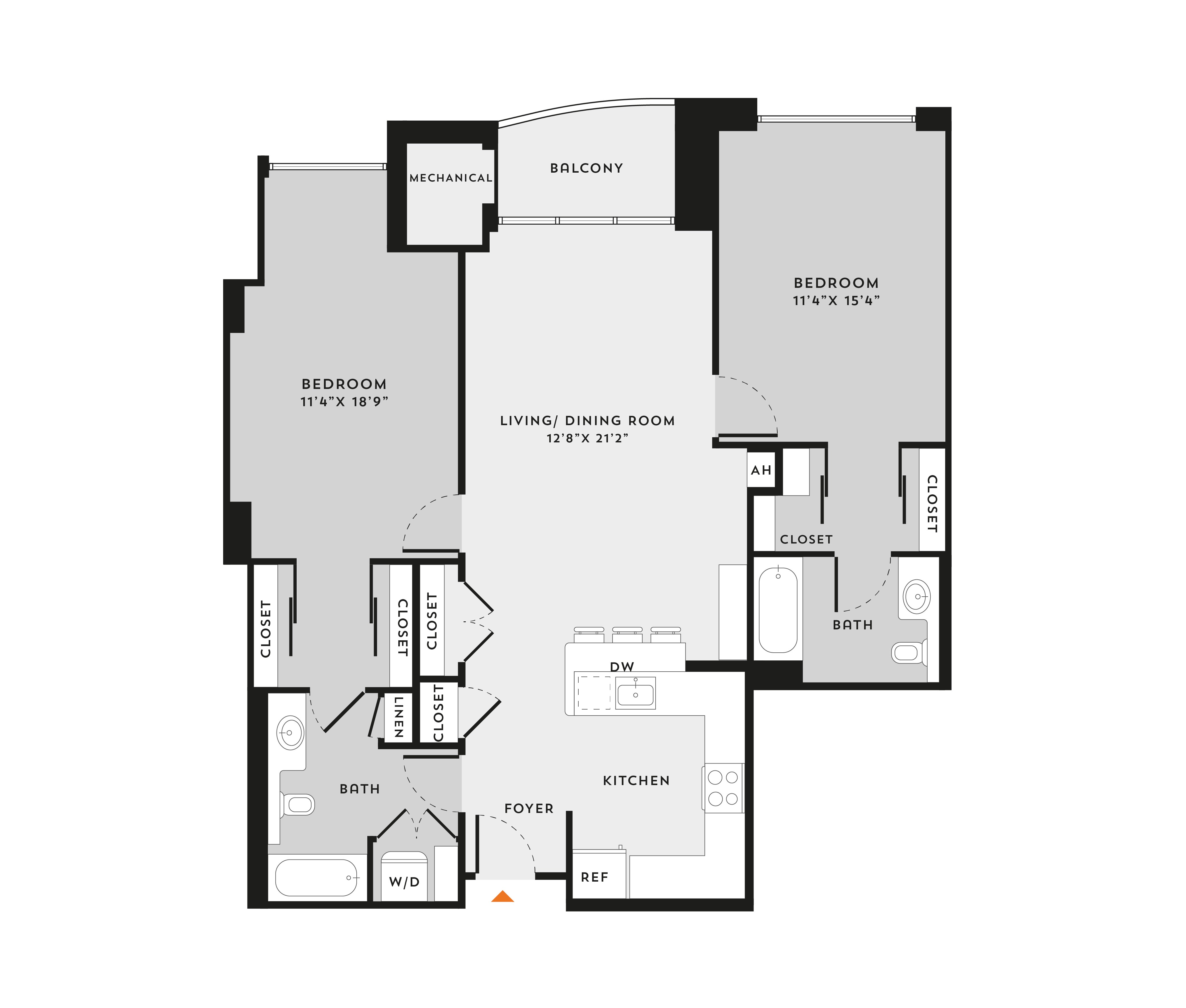 2.2C floor plan
