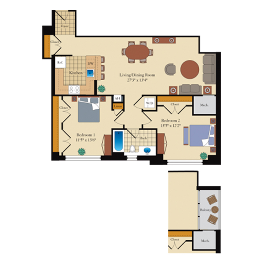2.1A floor plan