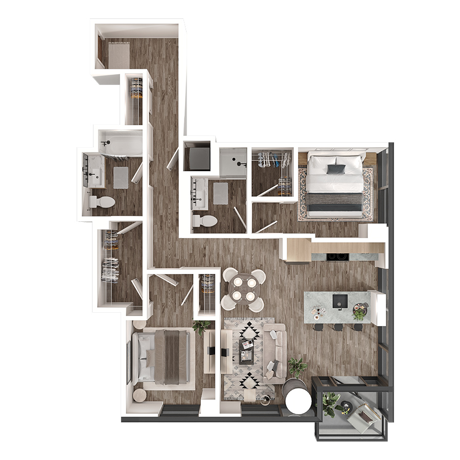 T3 floor plan