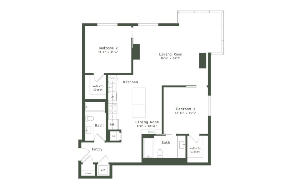 TD2P floor plan