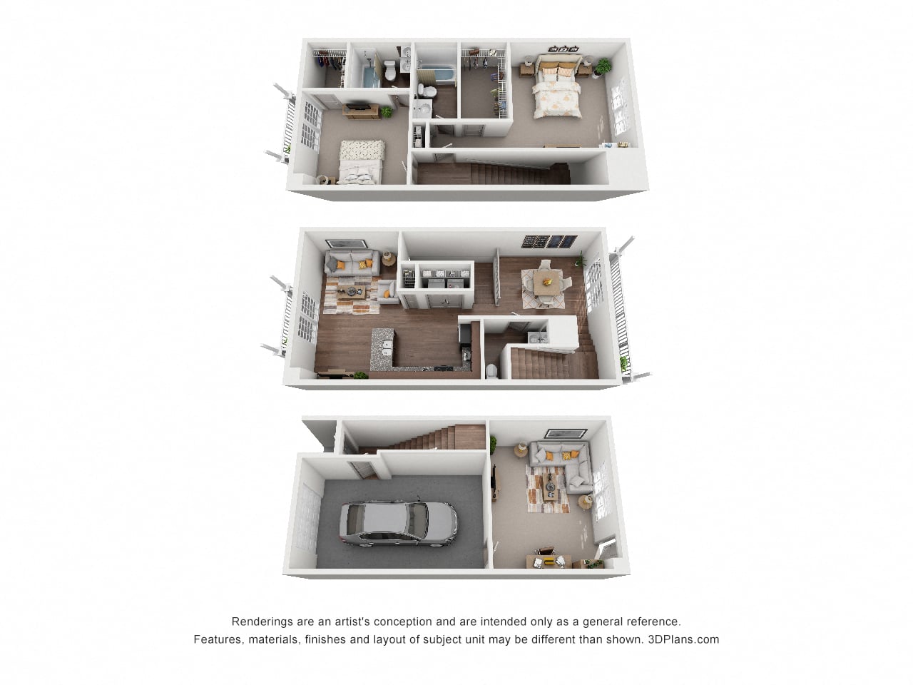 B1 The Boca floor plan