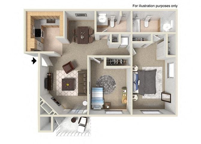 La Mariposa floor plan