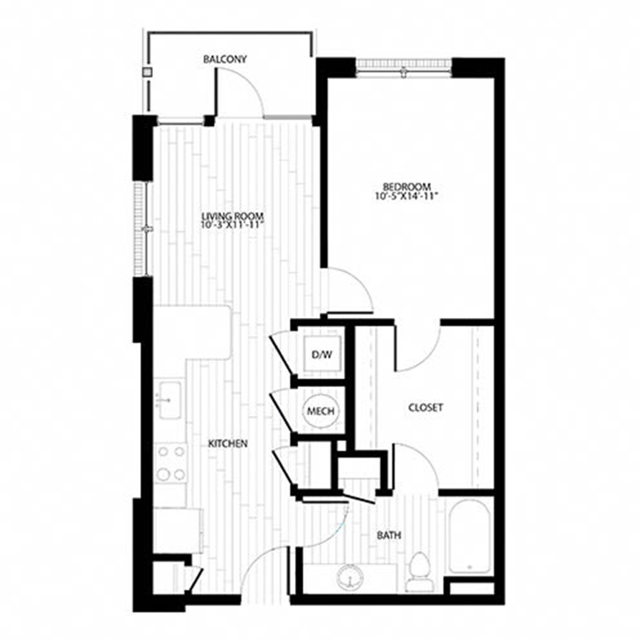 A6 floor plan