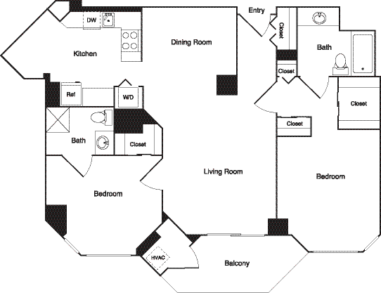 Redwood Renovated floor plan