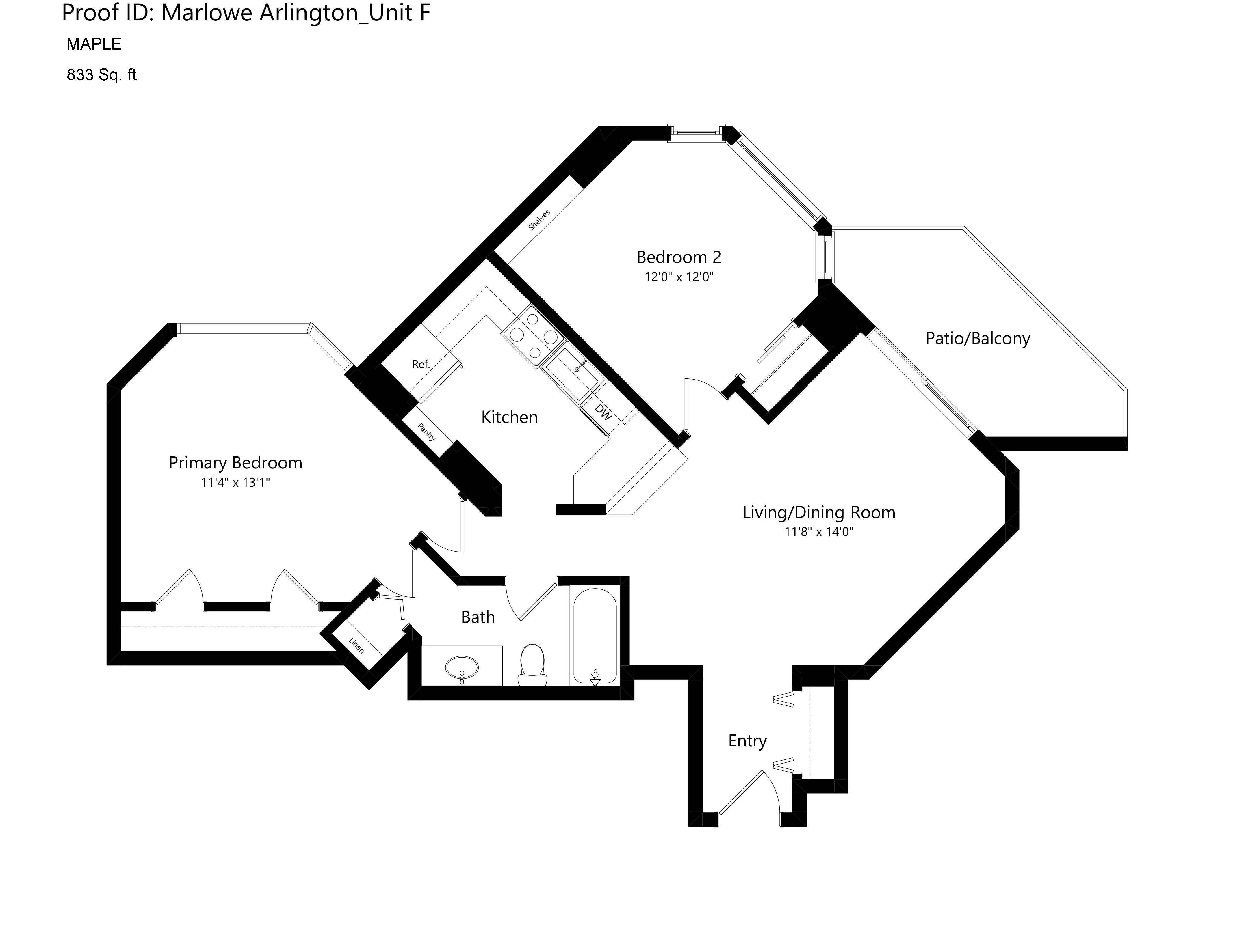 Maple floor plan