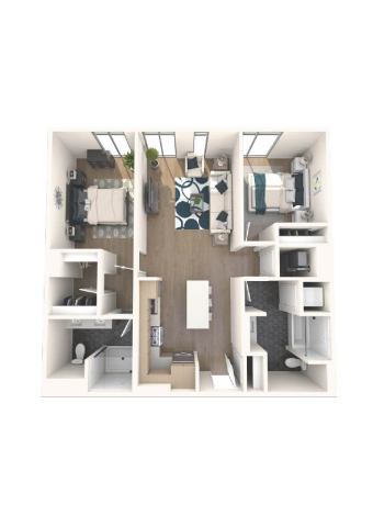 2 Bedroom Regular floor plan