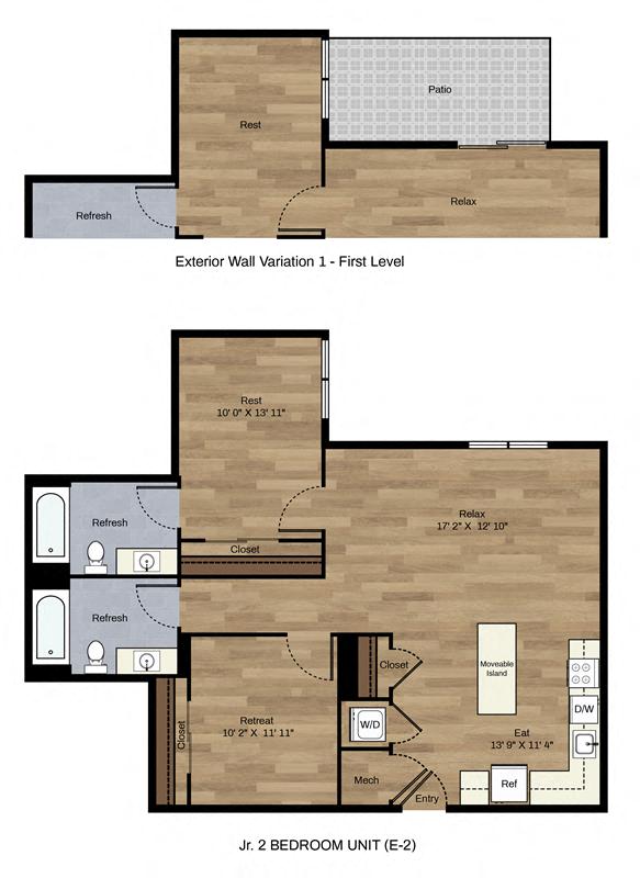E-2 floor plan