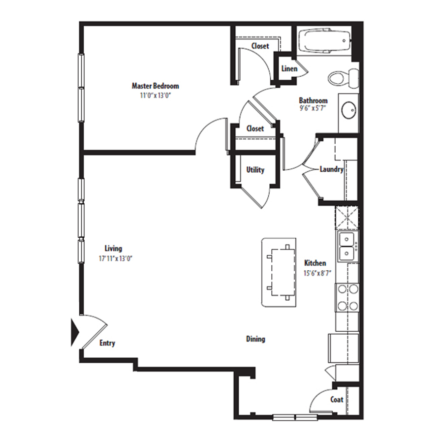 A2 floor plan