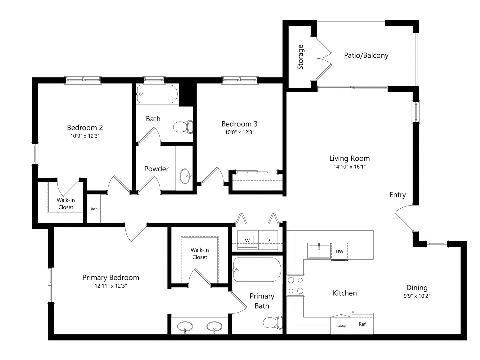 C floor plan
