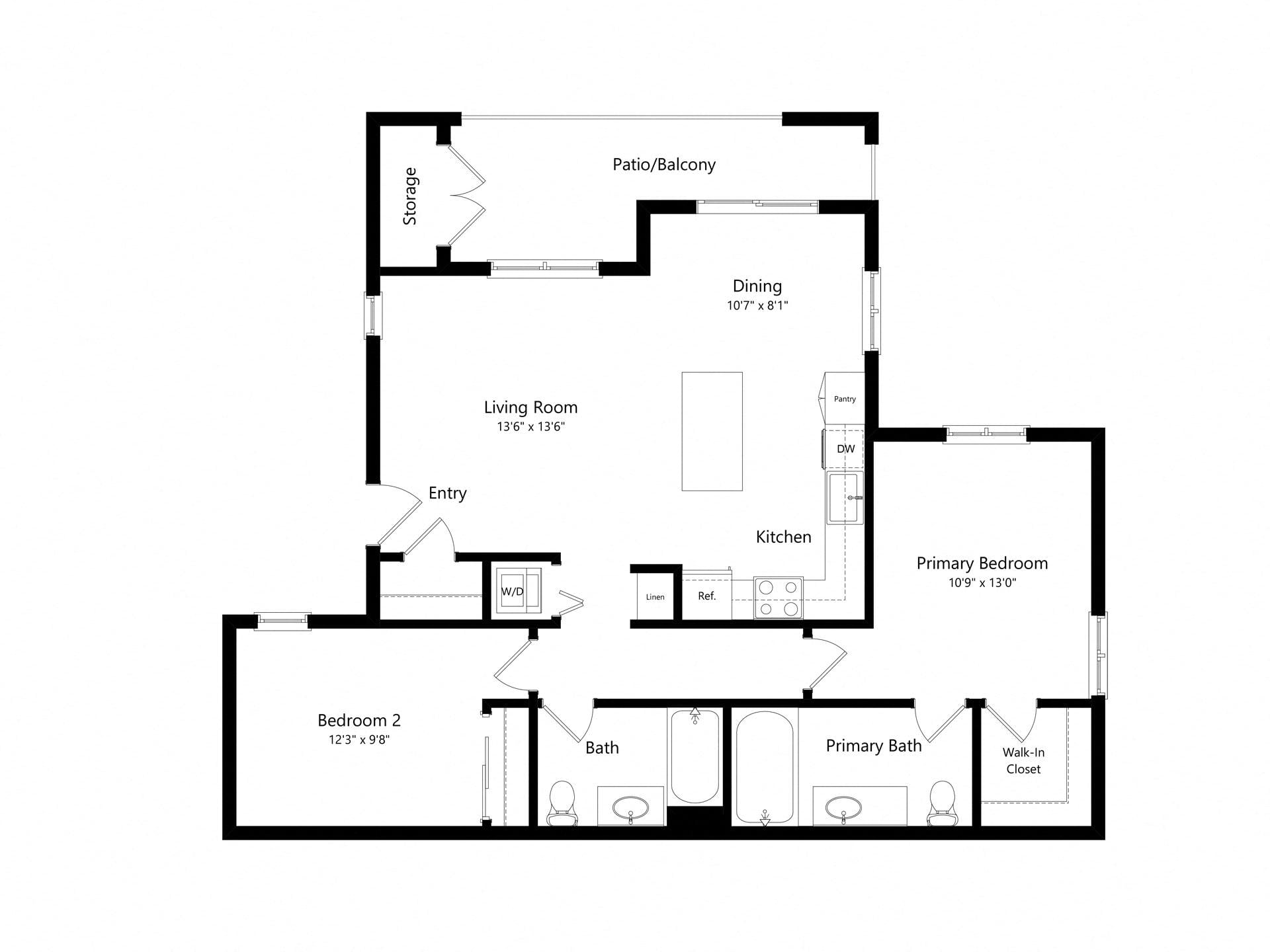 B floor plan