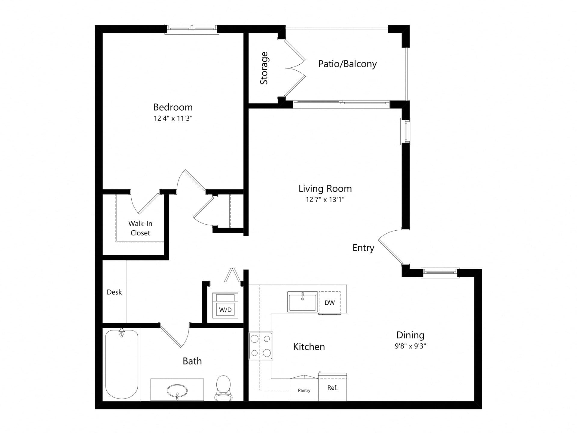 A floor plan