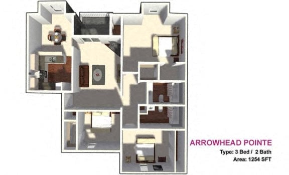 3x2 floor plan