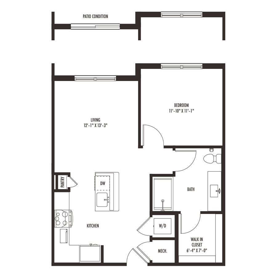 A1-A floor plan