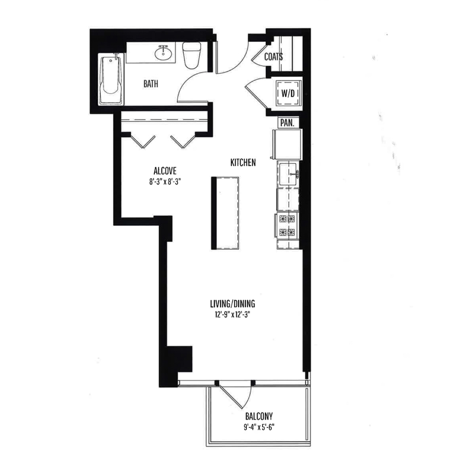 Unit 1023 floor plan