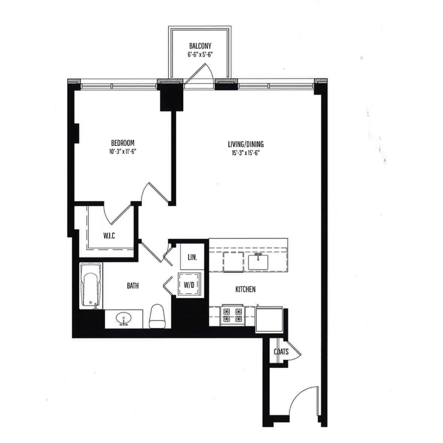 Unit 0607 floor plan