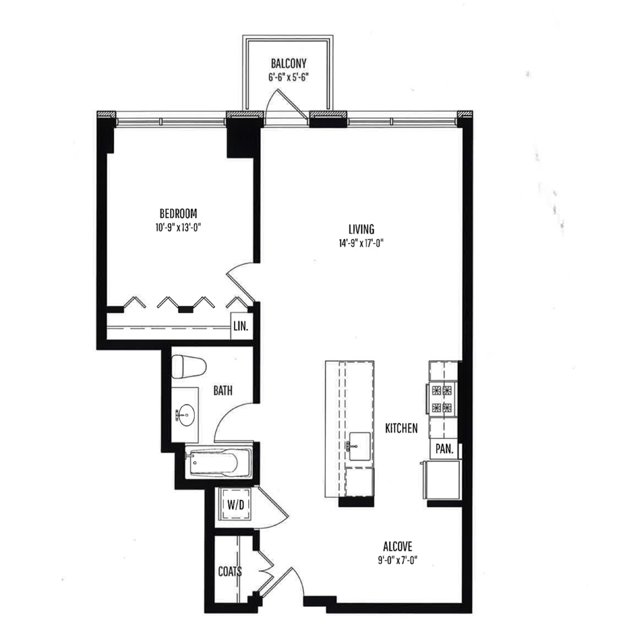 Unit 0610 floor plan